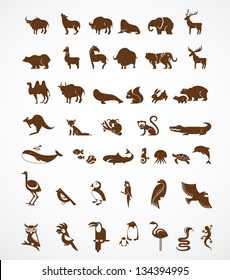 vector collection of animal icons