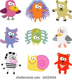 vector collection of animals 11