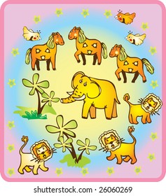 vector collection of animals