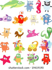 vector collection of animals 39