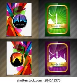 vector collection of attractive background of eid festival illustration