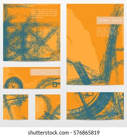 vector collection of banners templates with abstract artistic design, suitable for web, covers, banners, flyers, cards and others