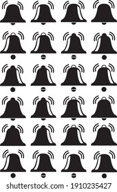 Vector collection of bell icon illustration
