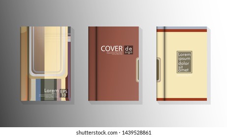 Vector collection of book cover backgrounds. eps 10 vector design illustrations