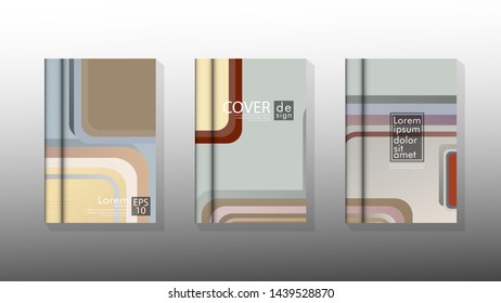 Vector collection of book cover backgrounds. eps 10 vector design illustrations