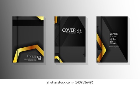 Vector collection of book cover backgrounds. eps 10 vector design illustrations