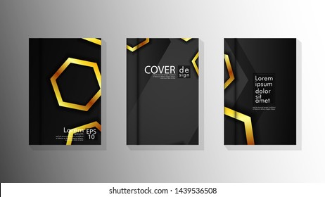Vector collection of book cover backgrounds. eps 10 vector design illustrations