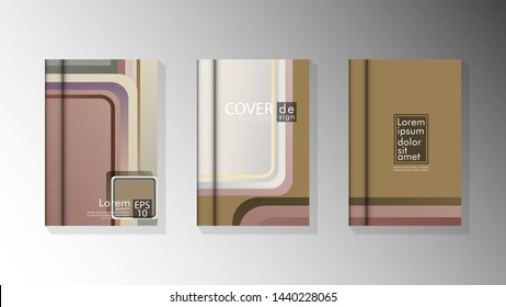 Vector collection of book cover backgrounds. eps 10 vector design illustrations