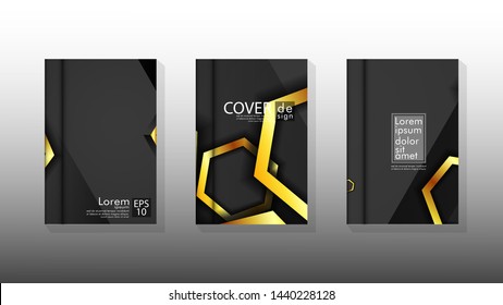 Vector collection of book cover backgrounds. eps 10 vector design illustrations