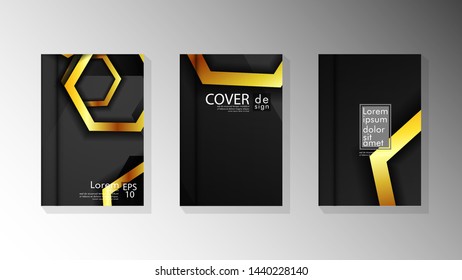 Vector collection of book cover backgrounds. eps 10 vector design illustrations