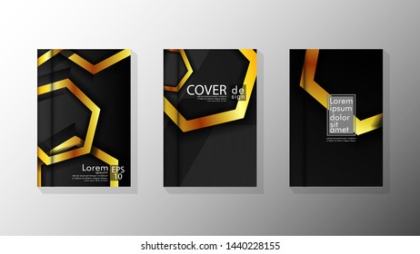 Vector collection of book cover backgrounds. eps 10 vector design illustrations