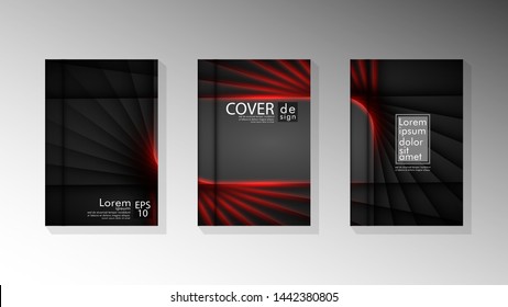 Vector collection of book cover backgrounds. eps 10 vector design illustrations