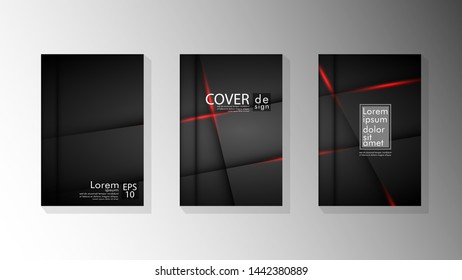 Vector collection of book cover backgrounds. eps 10 vector design illustrations