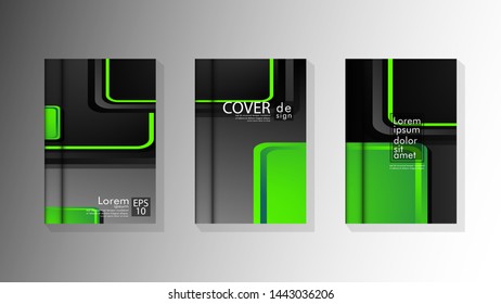 Vector collection of book cover backgrounds. eps 10 vector design illustrations