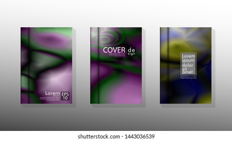 Vector collection of book cover backgrounds. eps 10 vector design illustrations