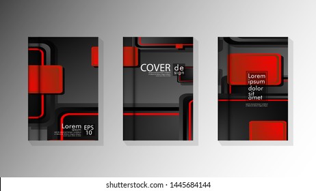 Vector collection of book cover backgrounds. eps 10 vector design illustrations