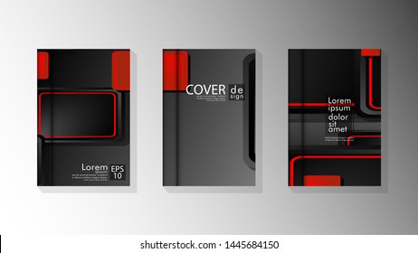 Vector collection of book cover backgrounds. eps 10 vector design illustrations
