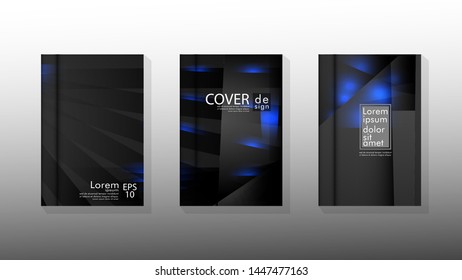 Vector collection of book cover backgrounds. eps 10 vector design illustrations