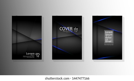 Vector collection of book cover backgrounds. eps 10 vector design illustrations
