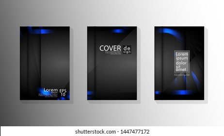 Vector collection of book cover backgrounds. eps 10 vector design illustrations