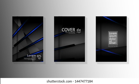 Vector collection of book cover backgrounds. eps 10 vector design illustrations