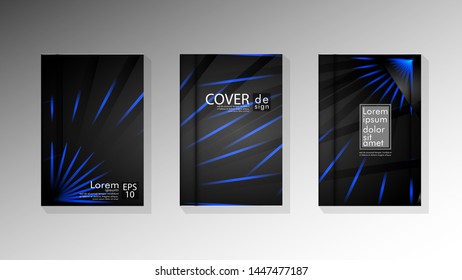 Vector collection of book cover backgrounds. eps 10 vector design illustrations