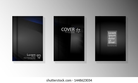 Vector collection of book cover backgrounds. eps 10 vector design illustrations