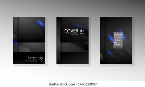 Vector collection of book cover backgrounds. eps 10 vector design illustrations