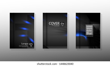 Vector collection of book cover backgrounds. eps 10 vector design illustrations