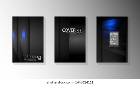 Vector collection of book cover backgrounds. eps 10 vector design illustrations