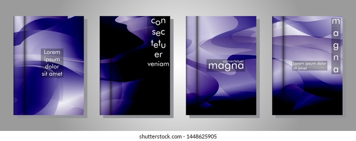 Vector collection of book cover backgrounds. vector design illustration eps 10. purple gradient
