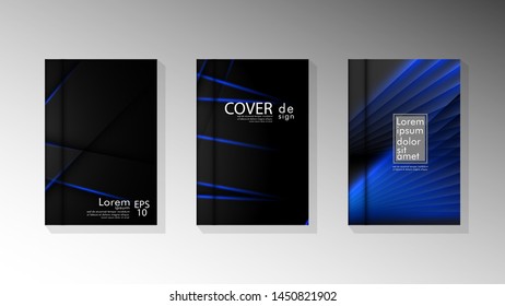 Vector collection of book cover backgrounds. eps 10 vector design illustrations