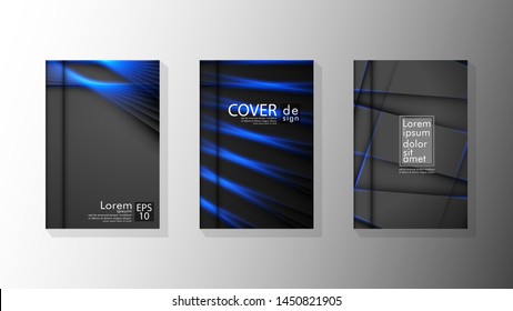 Vector collection of book cover backgrounds. eps 10 vector design illustrations