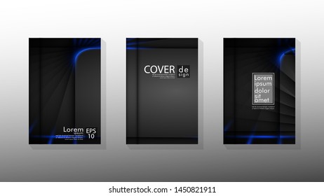 Vector collection of book cover backgrounds. eps 10 vector design illustrations