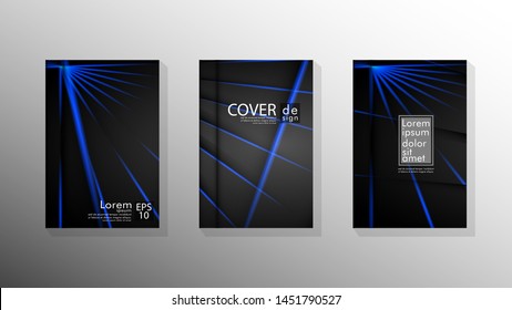 Vector collection of book cover backgrounds. eps 10 vector design illustrations