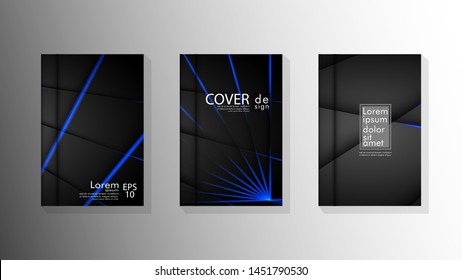 Vector collection of book cover backgrounds. eps 10 vector design illustrations