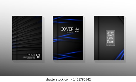 Vector collection of book cover backgrounds. eps 10 vector design illustrations