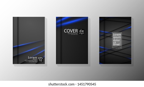 Vector collection of book cover backgrounds. eps 10 vector design illustrations