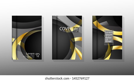 Vector collection of book cover backgrounds. eps 10 vector design illustrations