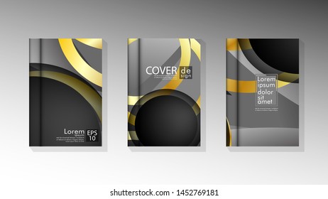 Vector collection of book cover backgrounds. eps 10 vector design illustrations