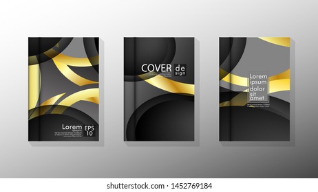 Vector collection of book cover backgrounds. eps 10 vector design illustrations