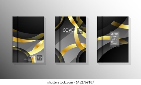 Vector collection of book cover backgrounds. eps 10 vector design illustrations