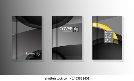 Vector collection of book cover backgrounds. eps 10 vector design illustrations