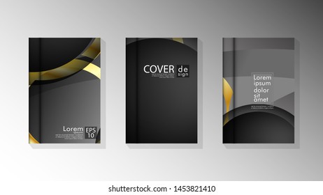 Vector collection of book cover backgrounds. eps 10 vector design illustrations