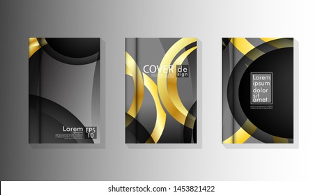 Vector collection of book cover backgrounds. eps 10 vector design illustrations