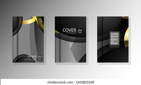 Vector collection of book cover backgrounds. eps 10 vector design illustrations