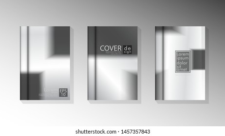 Vector collection of book cover backgrounds. eps 10 vector design illustrations
