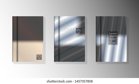 Vector collection of book cover backgrounds. eps 10 vector design illustrations