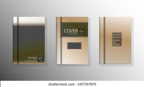 Vector collection of book cover backgrounds. eps 10 vector design illustrations