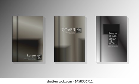 Vector collection of book cover backgrounds. eps 10 vector design illustrations